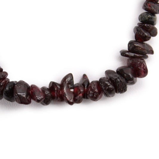 Blood Garnet Chipstone Gemstone Bracelet