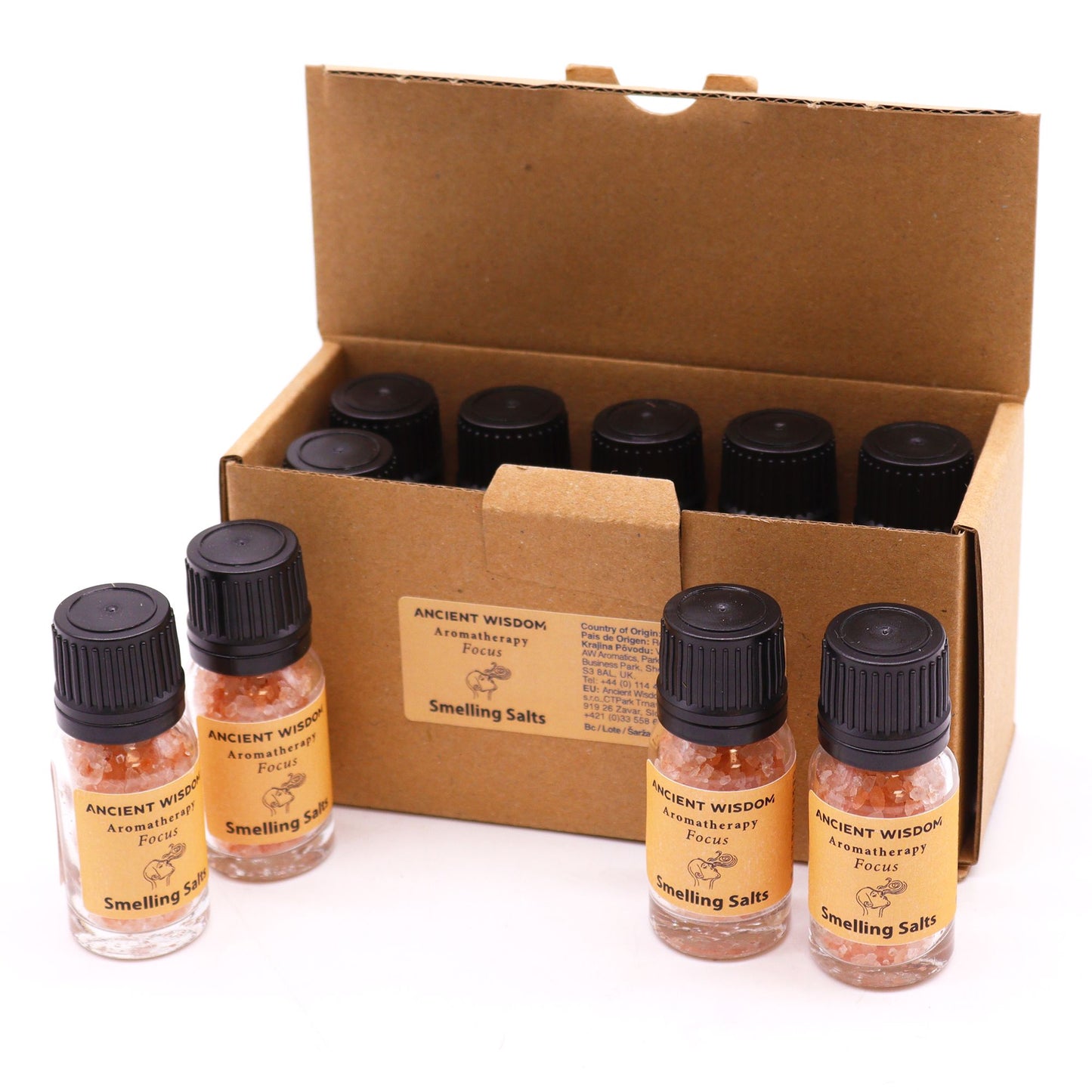 Focus Aromatherapy Smelling Salt – Essential Oil Blend for Mental Clarity & Concentration
