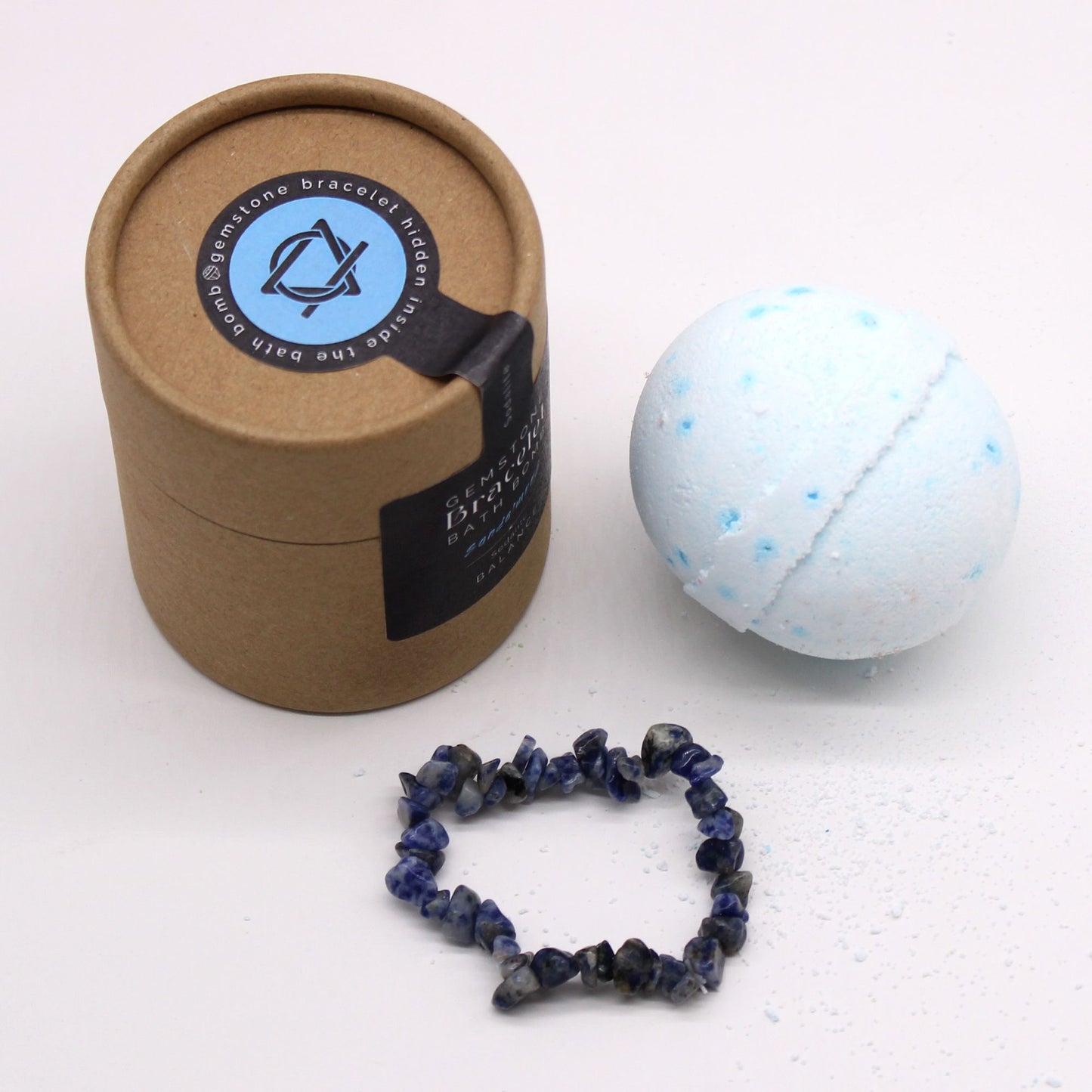 Natural Sodalite Gemstone Bracelet Bath Bomb