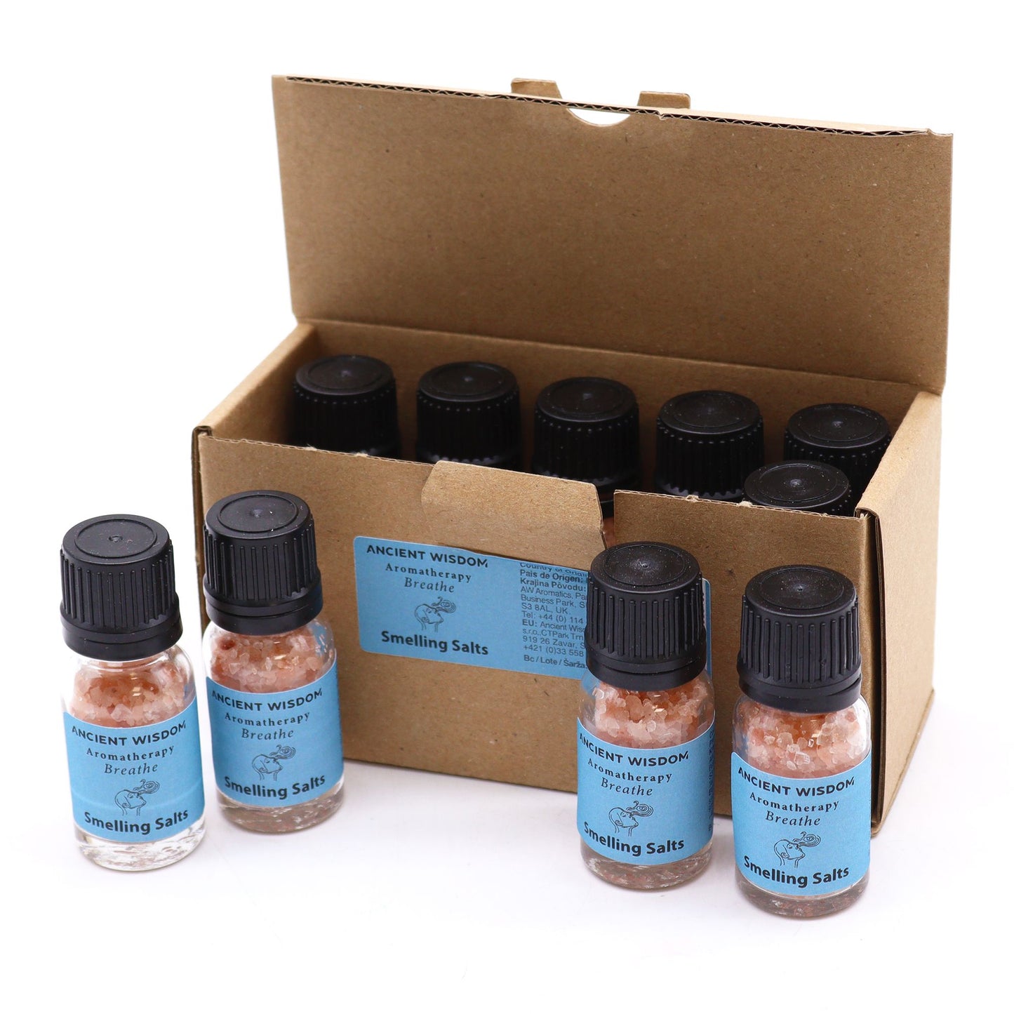 Breathe Aromatherapy Smelling Salt – Natural Essential Oil Inhalation for Focus & Clear Breathing
