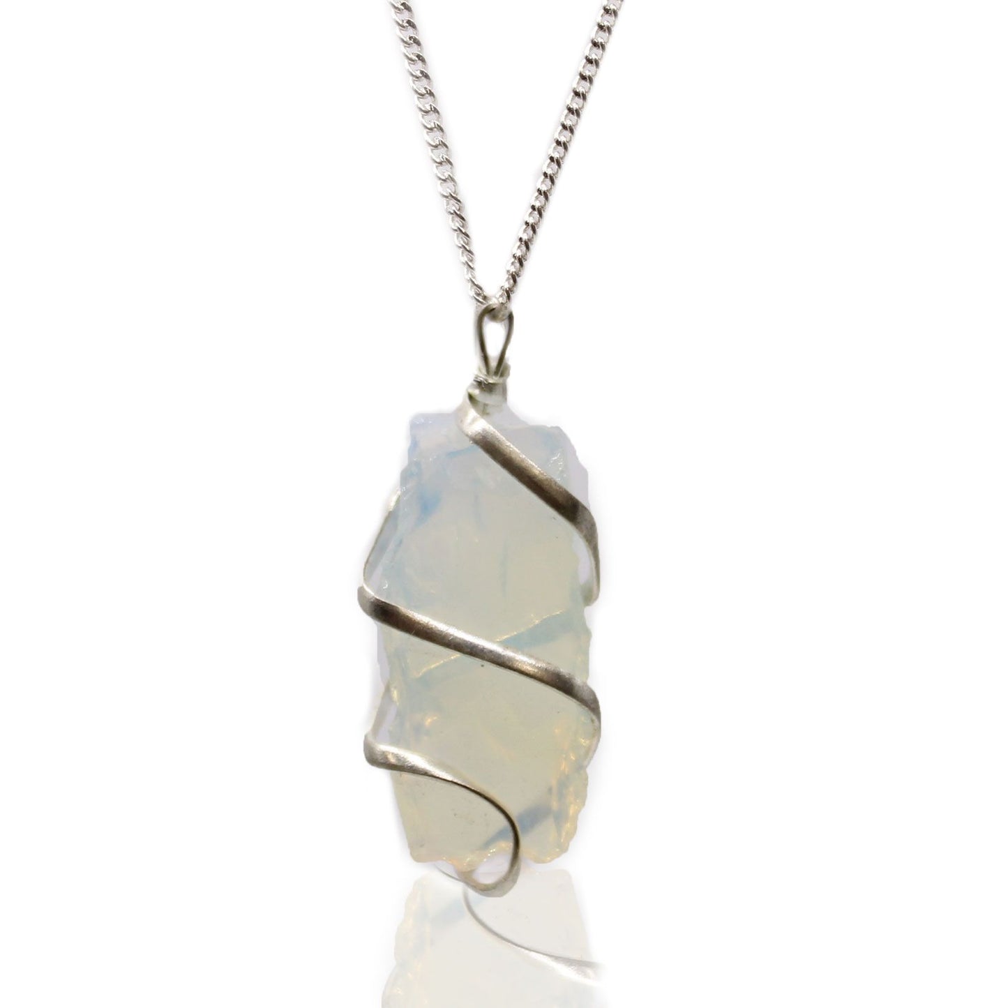 Cascade Wrapped Opalite Gemstone Necklace