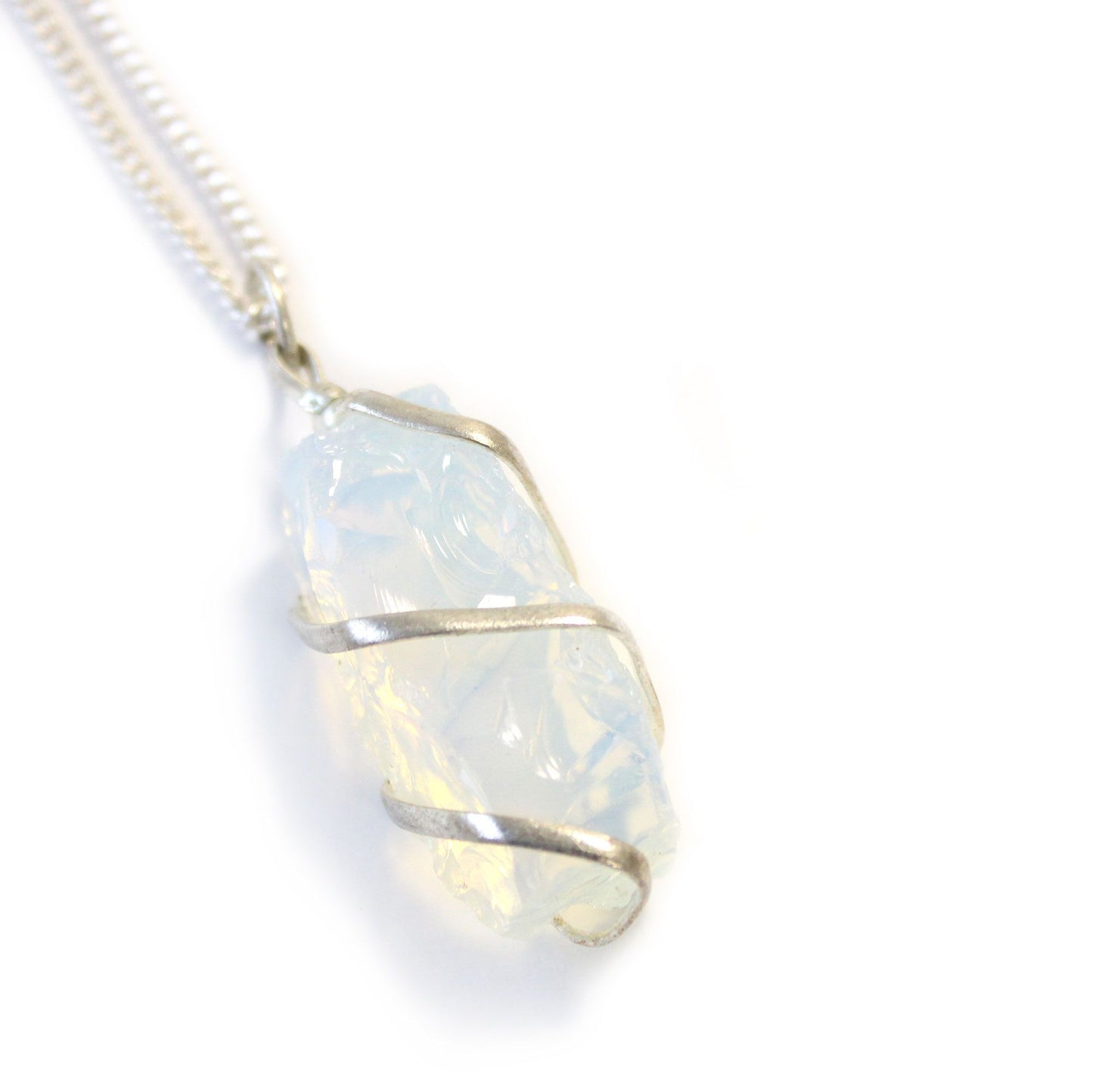 Cascade Wrapped Opalite Gemstone Necklace