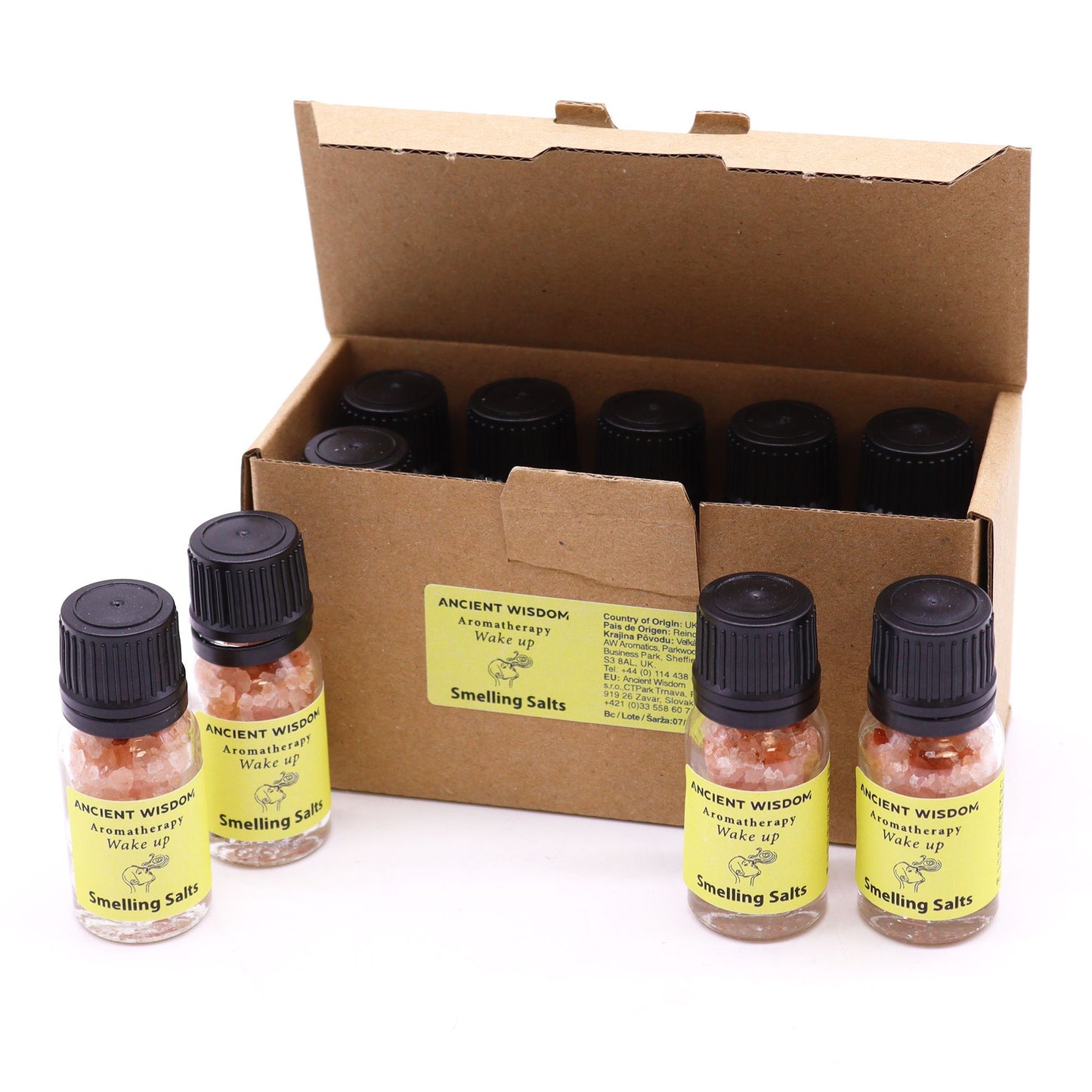 Wake Up Aromatherapy Smelling Salt – Morning Energy Boost with Essential Oils & Himalayan Salt