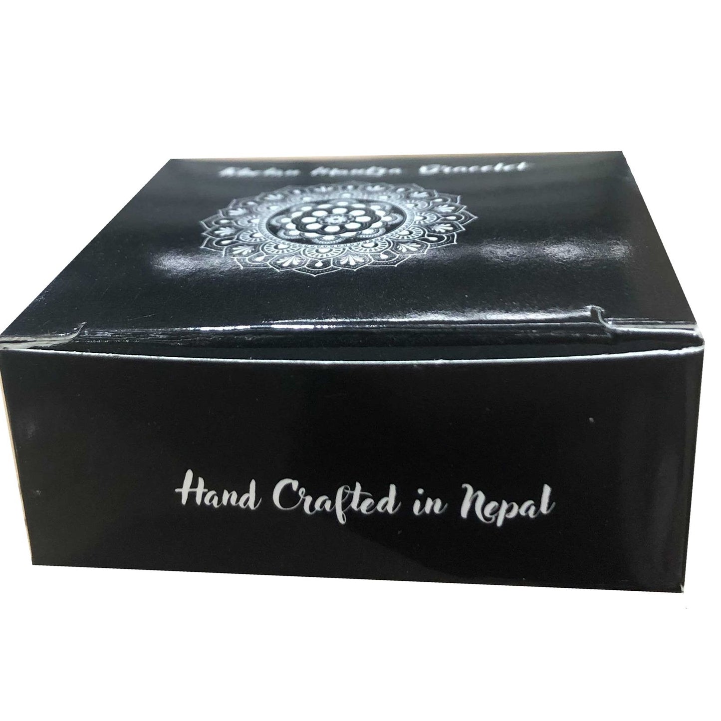 Tibetan Tree of Life Brass Mantra Cuff Bracelet