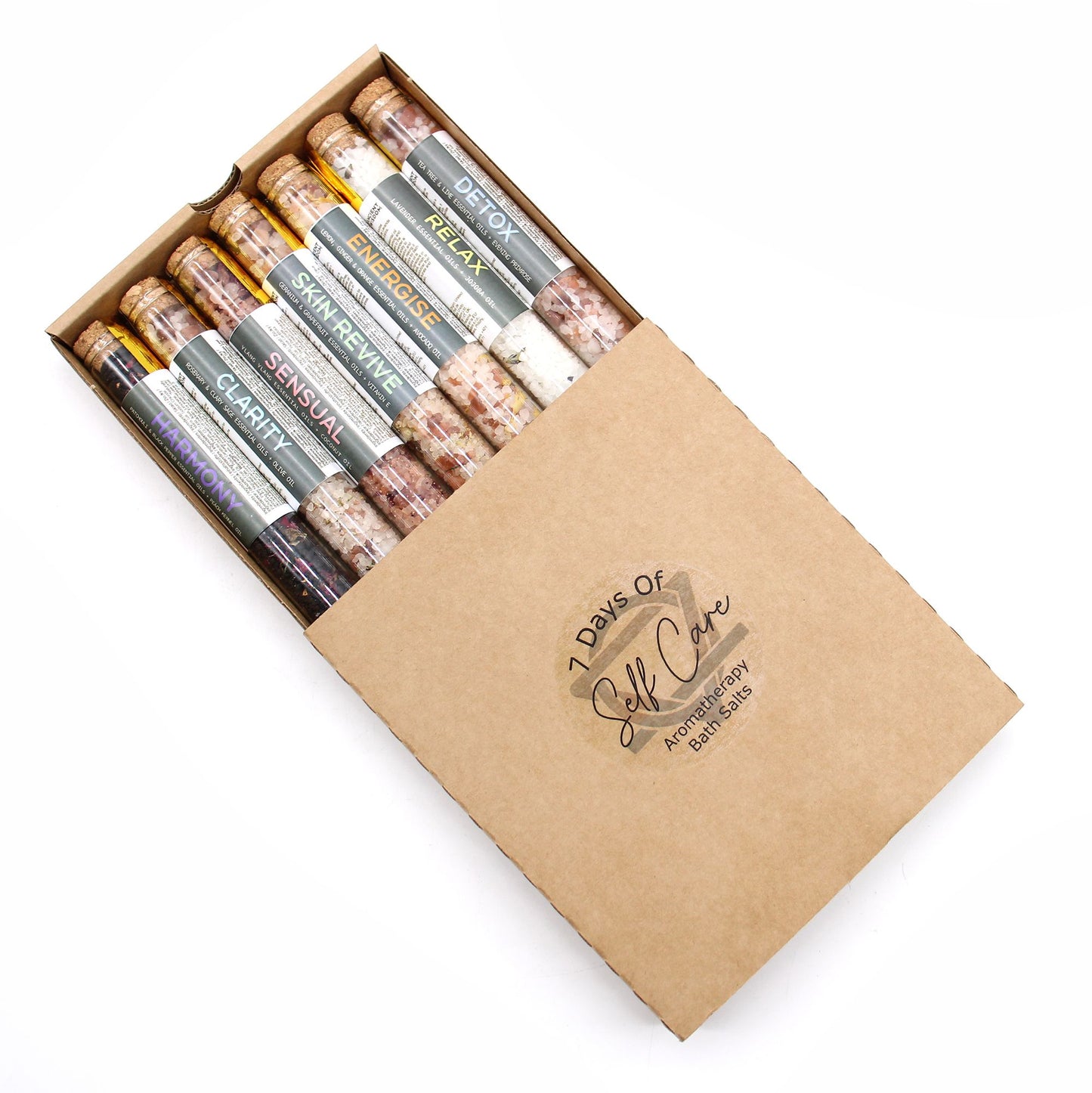 Set of 7 Bath Salts in Spell Phials