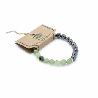 Magnetic Faceted Jade Gemstone Bracelet