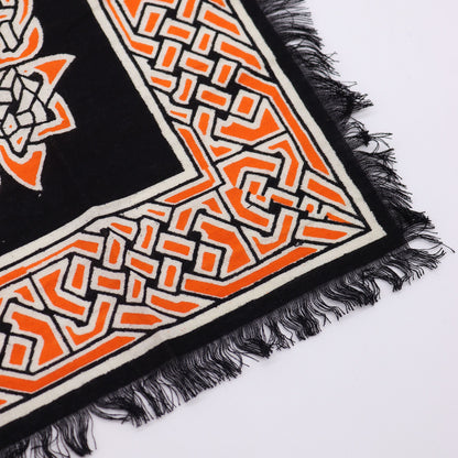 Esoteric Fringed Altar Cloth – Earth Mother Symbol for Witchcraft & Ritual