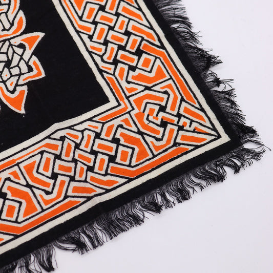 Esoteric Fringed Altar Cloth – Earth Mother Symbol for Witchcraft & Ritual