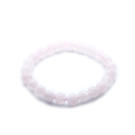 Rose Quartz Power Bracelet – Crystal Healing Beads for Love, Calm & Emotional Healing