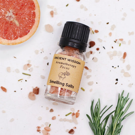 Focus Aromatherapy Smelling Salt – Essential Oil Blend for Mental Clarity & Concentration