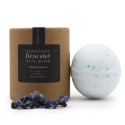 Natural Sodalite Gemstone Bracelet Bath Bomb