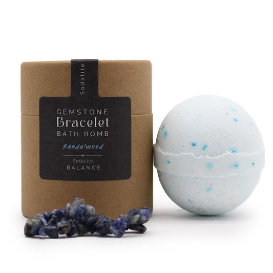 Natural Sodalite Gemstone Bracelet Bath Bomb