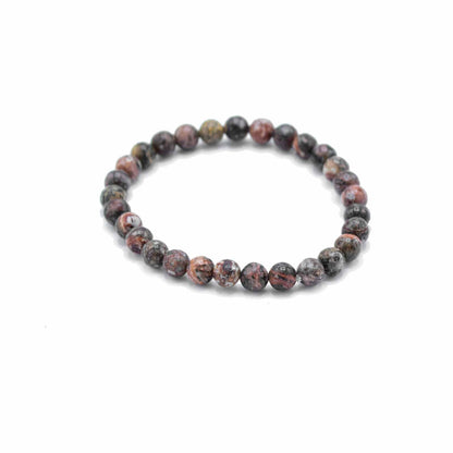 Leopard Skin Jasper Gemstone Manifestation Bracelet – Courage
