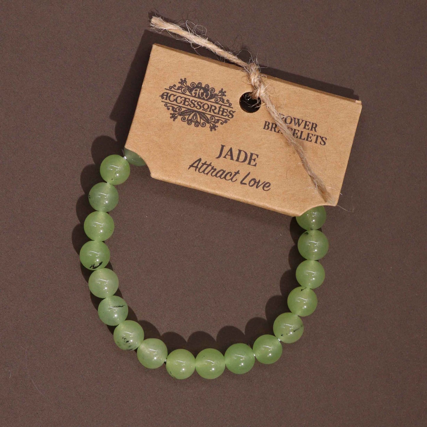 Jade Power Bracelet – Crystal Healing Beads for Wellness, Vitality & Immune Support