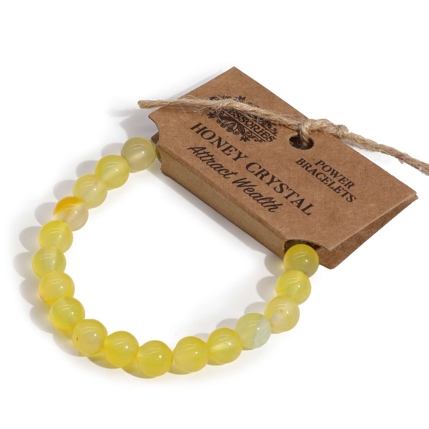 Honey Crystal Power Bracelet – Healing Beads for Vitality & Hormonal Balance