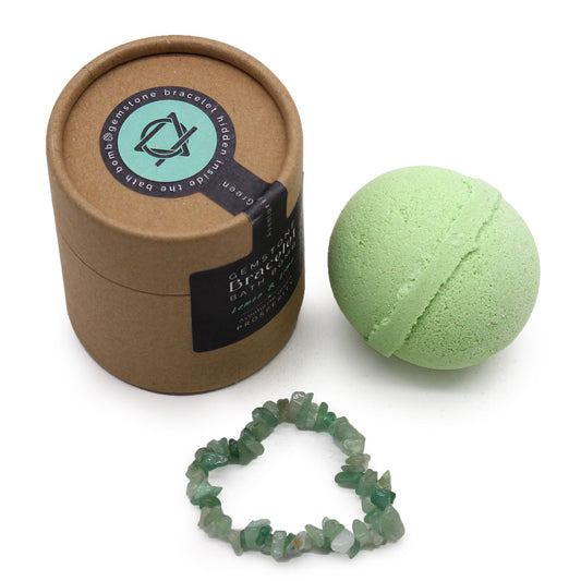 Natural Green Aventurine Gemstone Bracelet Bath Bomb