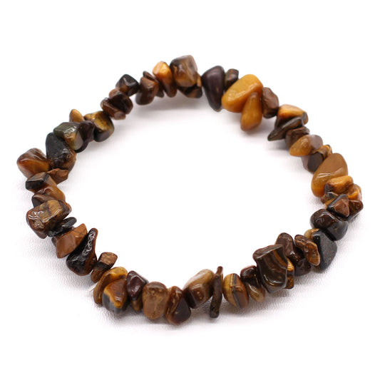 Tiger Eye Chipstone Gemstone Bracelet