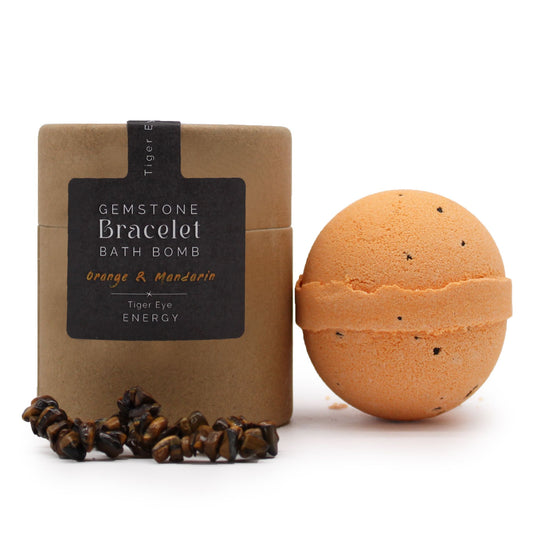 Natural Tiger Eye Gemstone Bracelet Bath Bomb