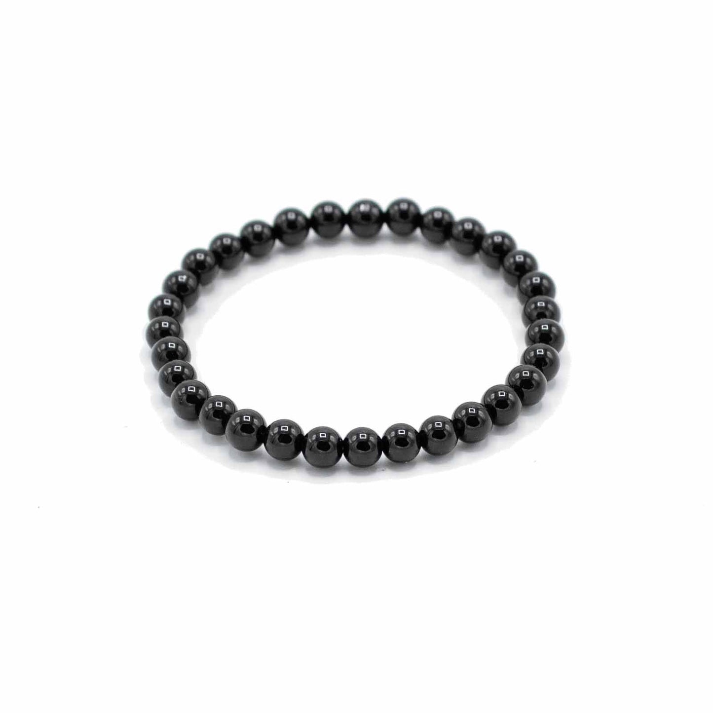 Black Agate Gemstone Manifestation Bracelet – Protection