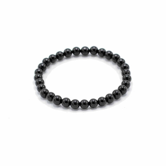 Black Agate Gemstone Manifestation Bracelet – Protection