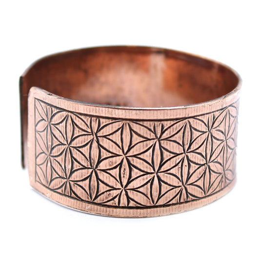 Tibetan Copper Flower of Life Bracelet