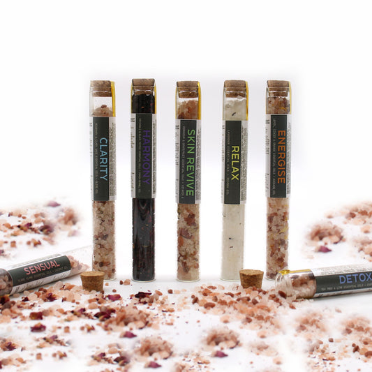 Set of 7 Bath Salts in Spell Phials