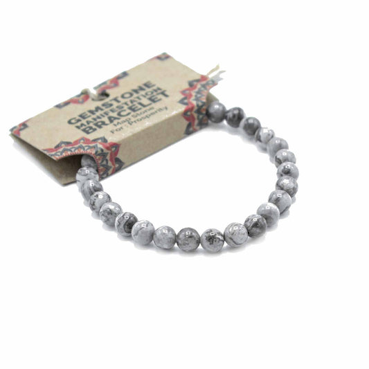 Map Stone Gemstone Manifestation Bracelet – Prosperity & Abundance