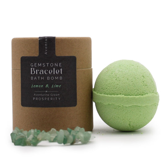 Natural Green Aventurine Gemstone Bracelet Bath Bomb