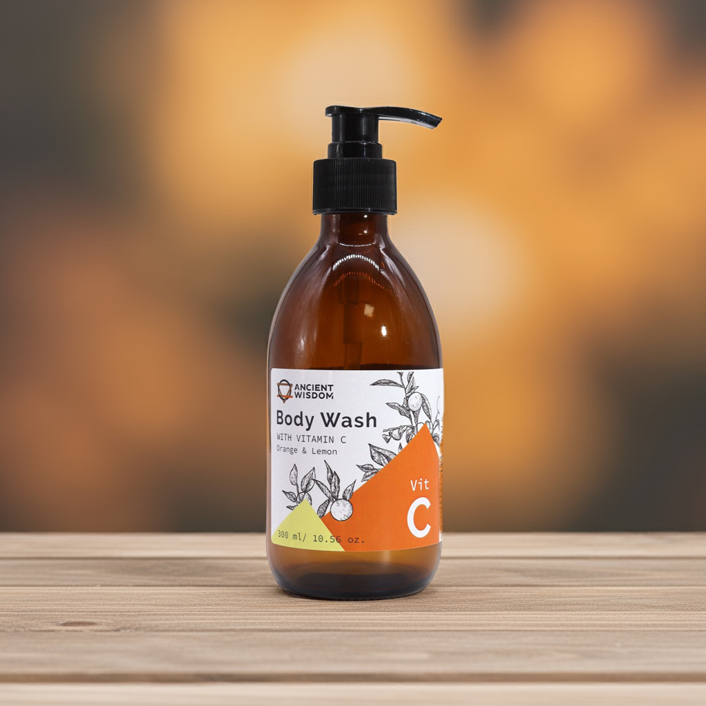 Aromatherapy Body Wash with Vitamin C - Orange & Lemon
